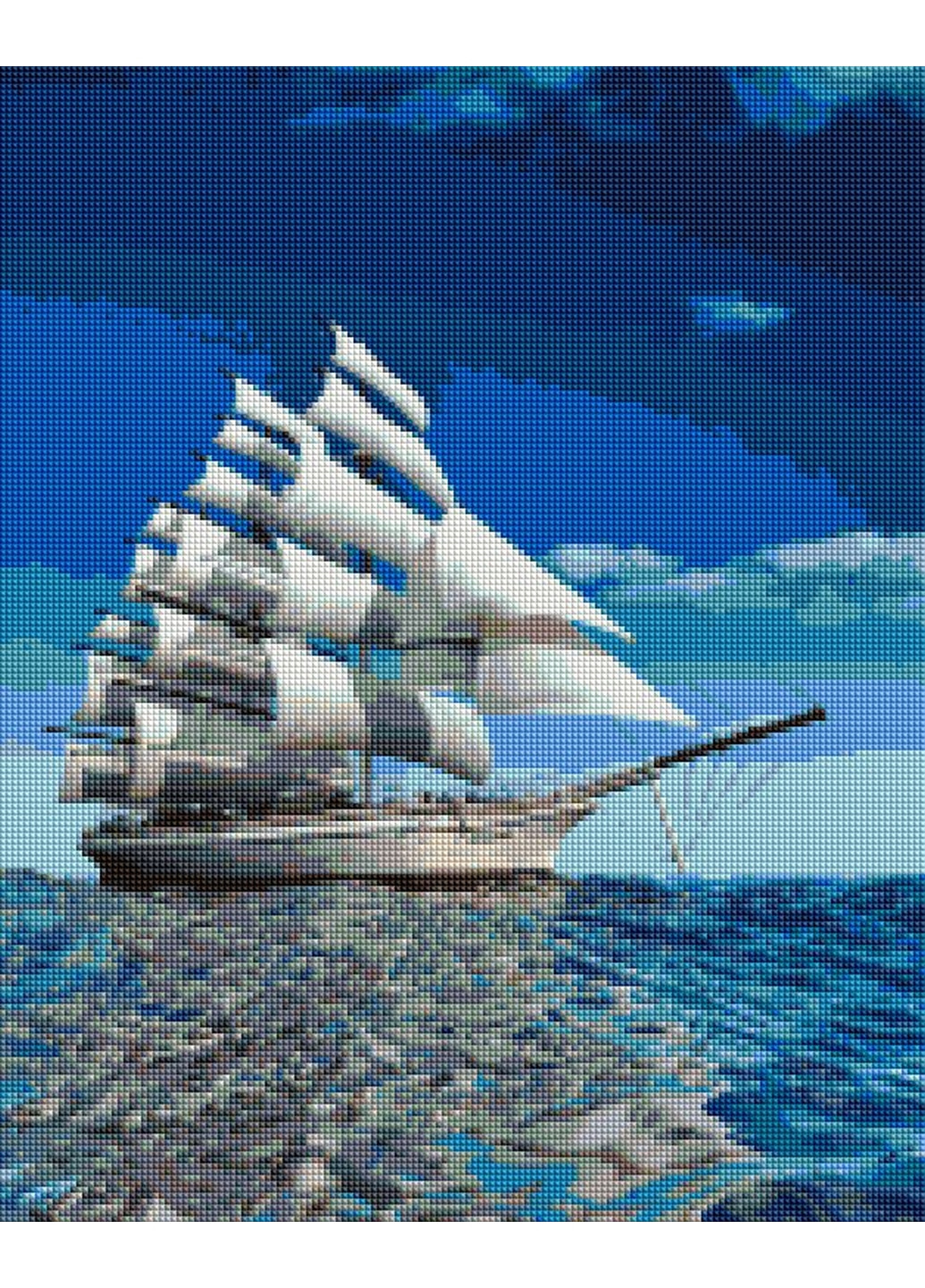 Алмазная мозаика Паруса поднять! 40x50 см Brushme (277154411)