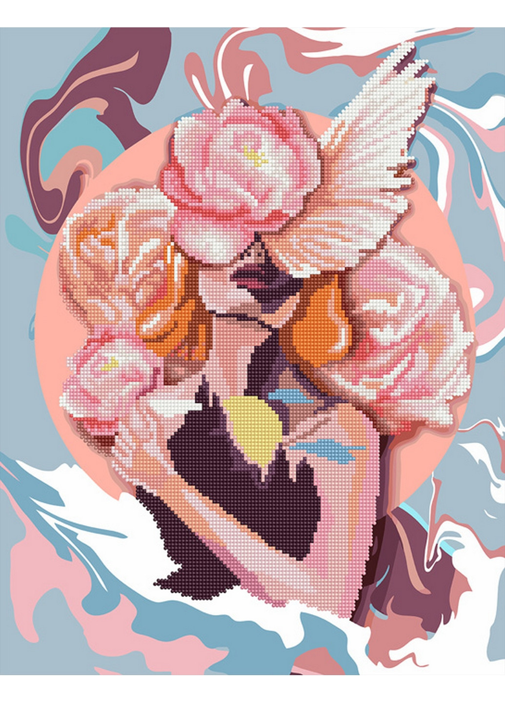 Алмазная картина-раскраска Акварель чувств 40x50 см Brushme (277156592)