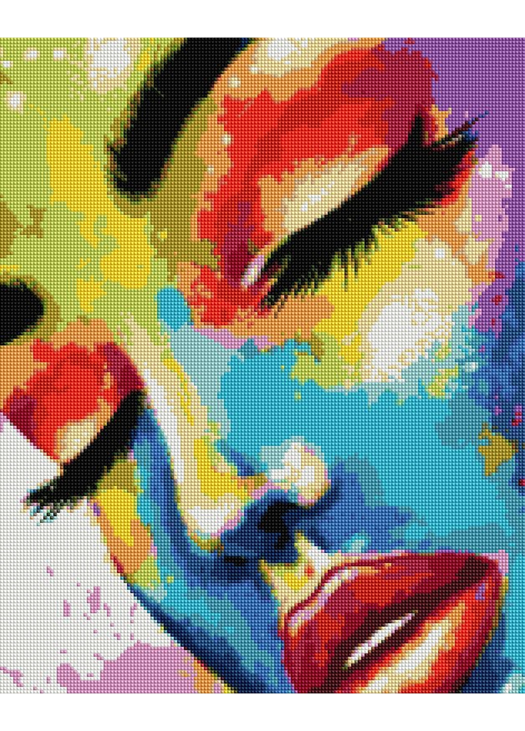 Алмазная мозаика Женщина в красках © Виктория Черная 40x50 см Brushme (277156557)