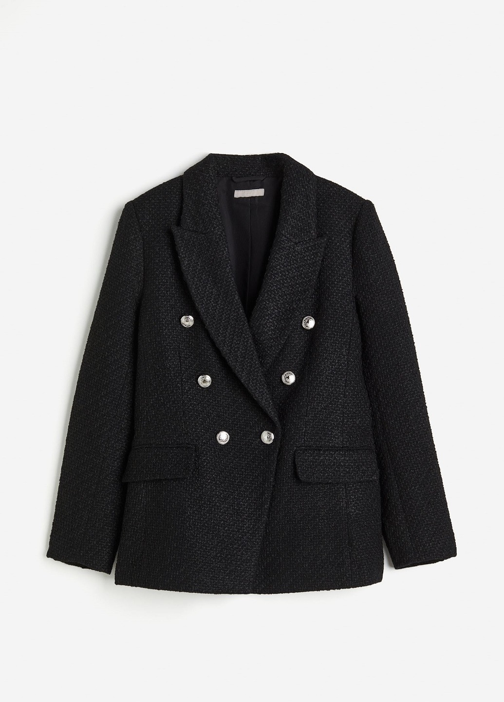 Черный женский жакет H&M однотонный - всесезон