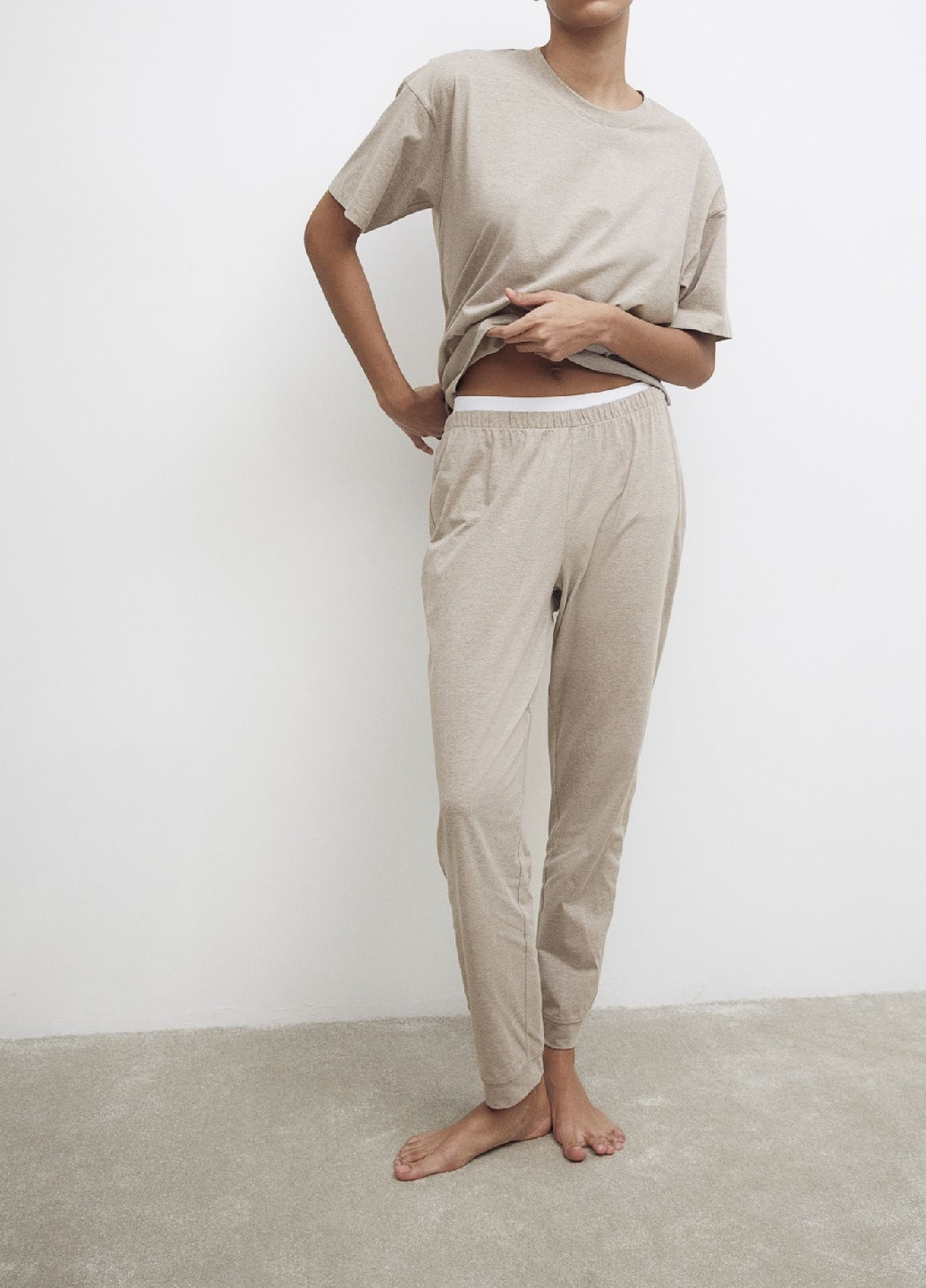 Серо-бежевая всесезон пижама H&M
