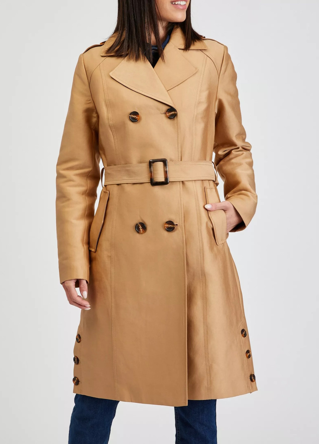 Светло-коричневое демисезонное Пальто Orsay