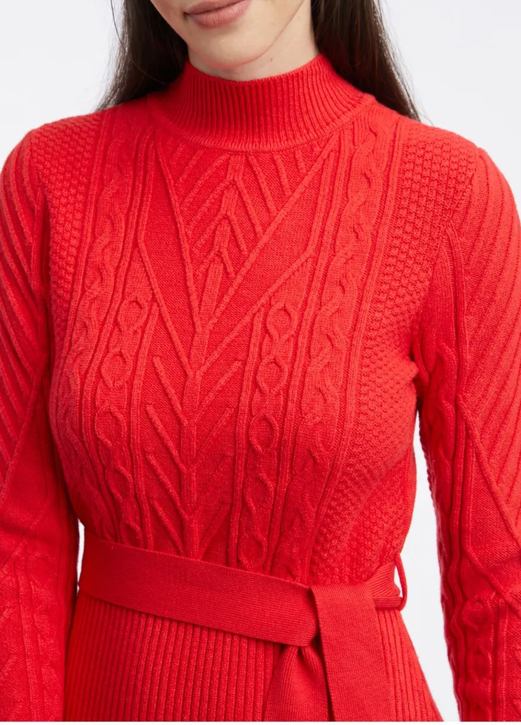 Червона повсякденний сукня Orsay з геометричним візерунком