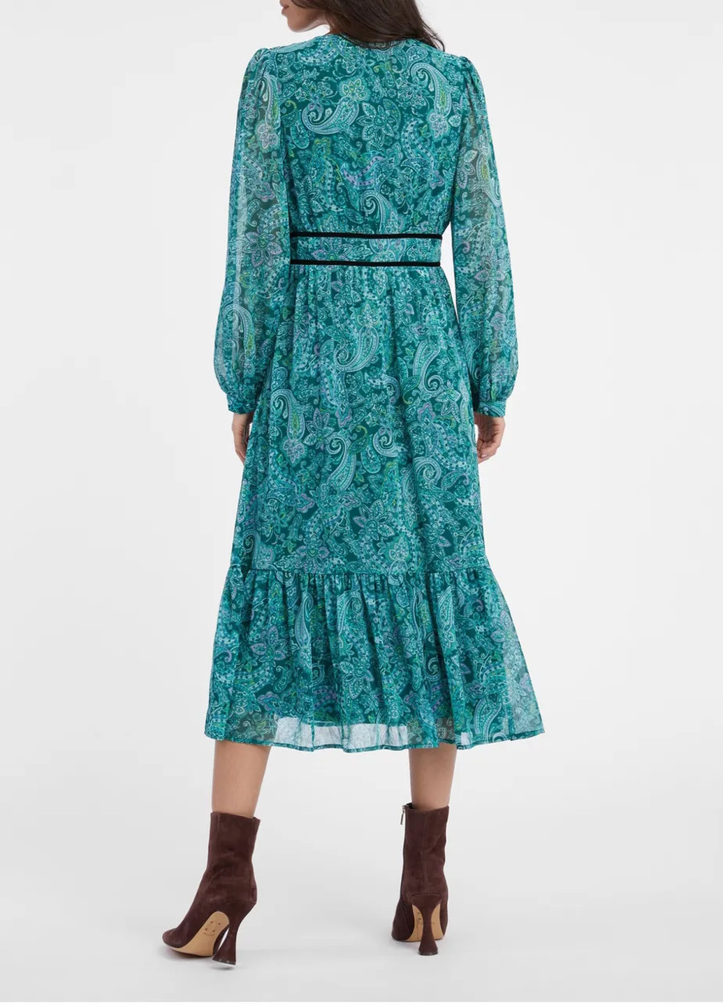 Бірюзова повсякденний сукня Orsay з абстрактним візерунком
