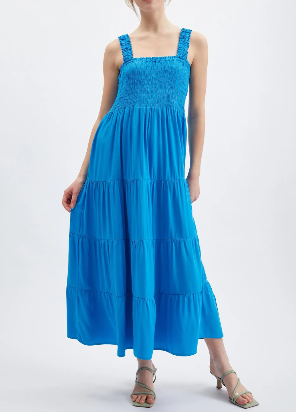 Голубое повседневный платье Orsay однотонное