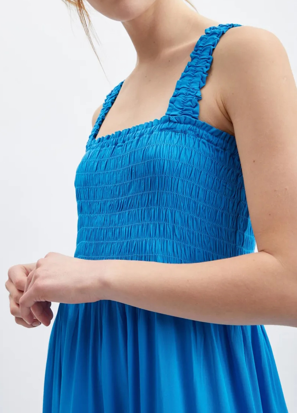 Блакитна повсякденний сукня Orsay однотонна