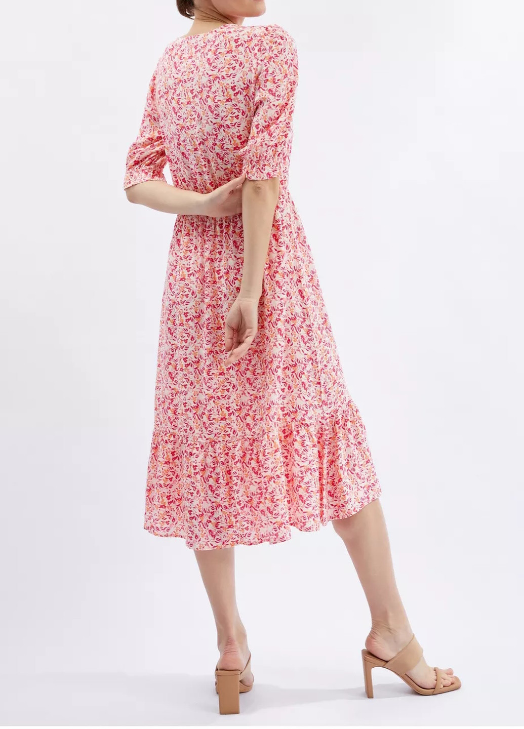 Розовое повседневный платье Orsay с цветочным принтом