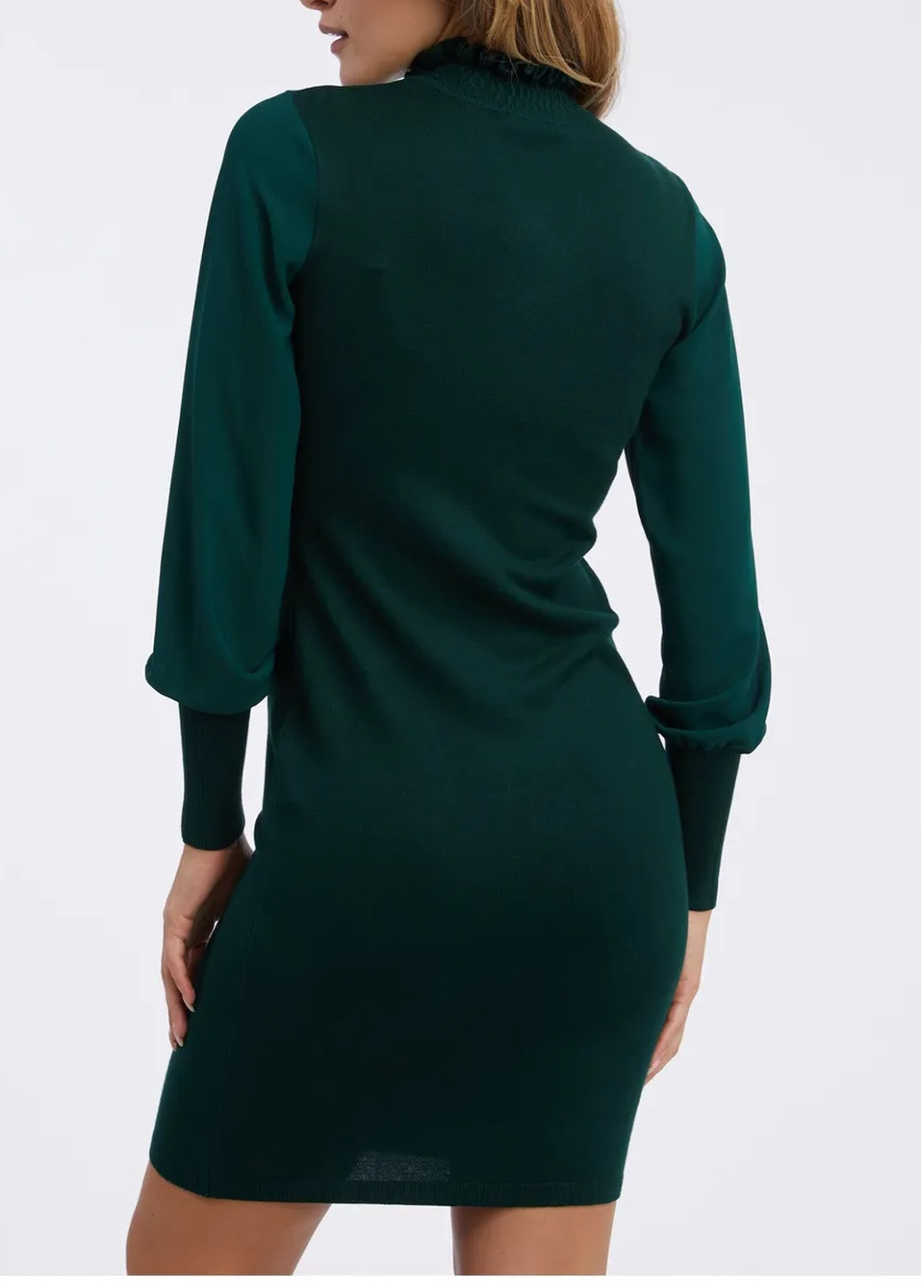 Темно-зеленое деловое платье Orsay однотонное