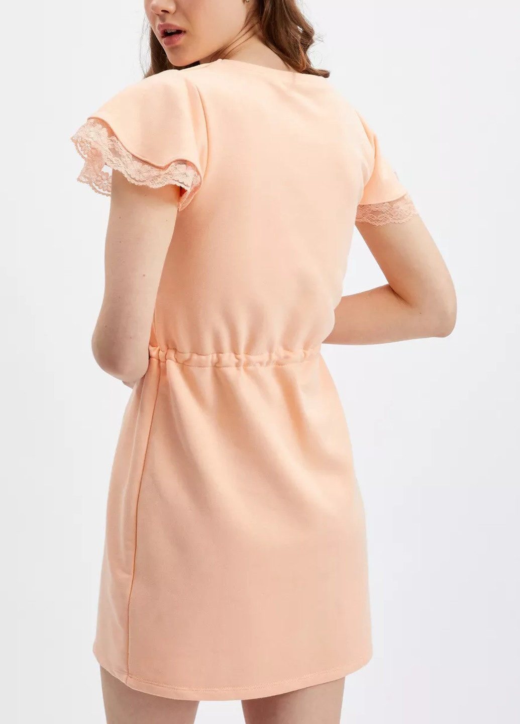 Светло-оранжевое повседневный платье Orsay однотонное