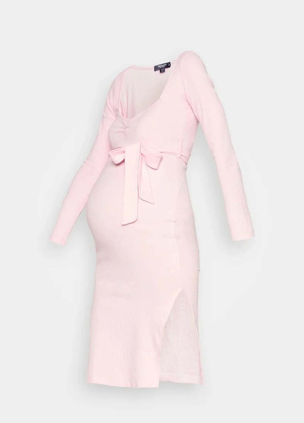 Розовое платье Missguided однотонное