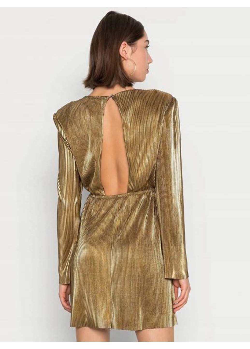 Золотий сукня Missguided однотонна