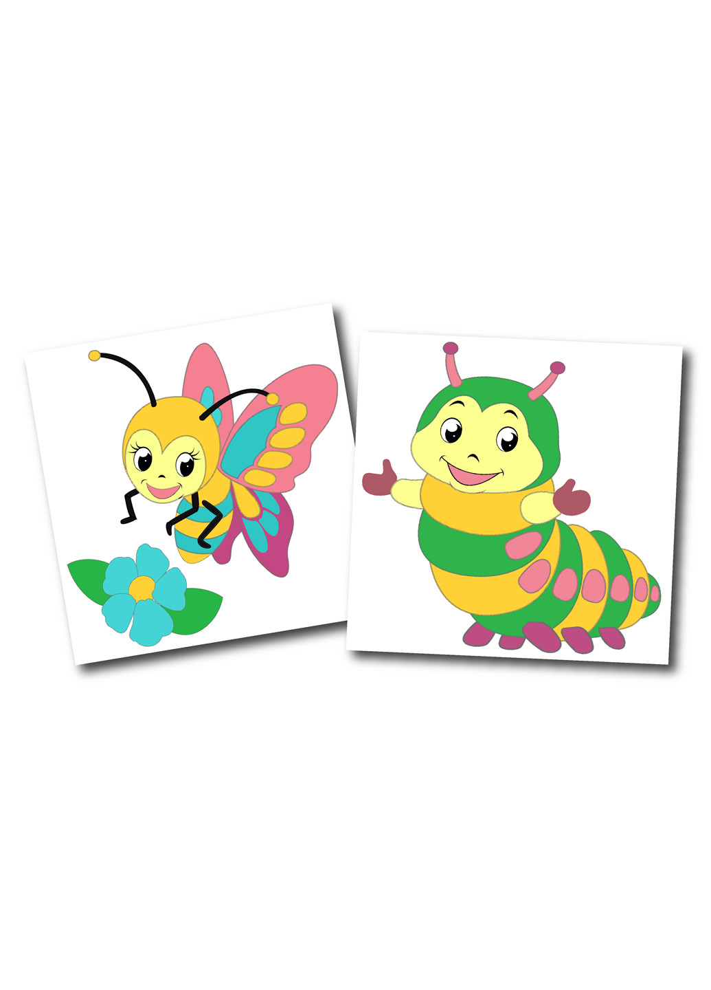 Набір малювання 15*15 см (2 шт у наборі) Комахи ArtStory (277167353)