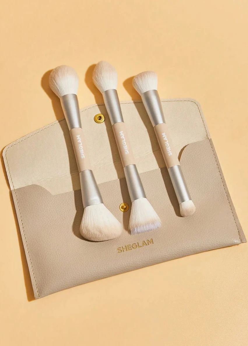 Набор кистей с сумкой Dusty Pink, 4 шт Sheglam (277160938)