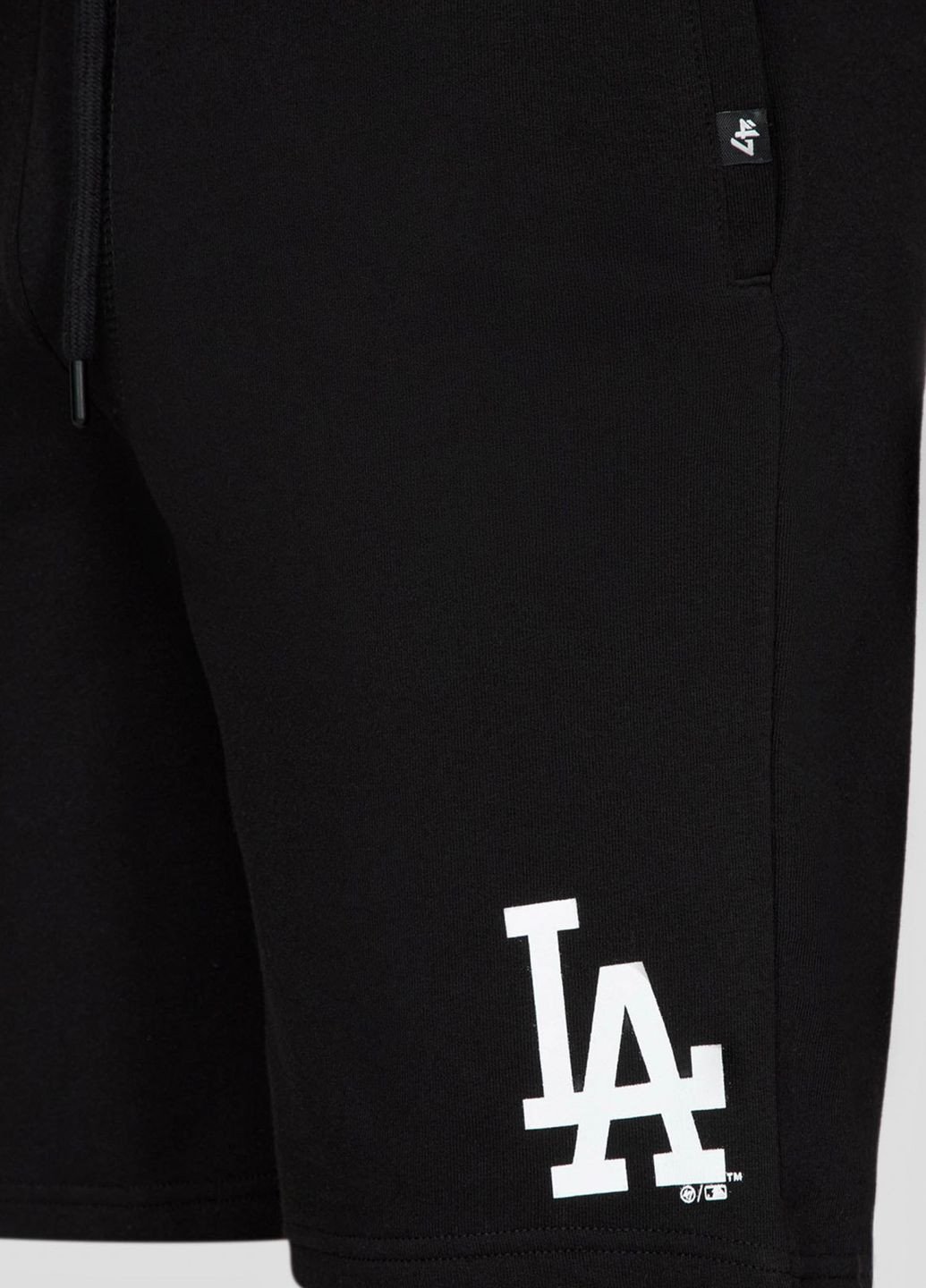 Черные шорты с логотипом La Dodgers 47 Brand (253616510)