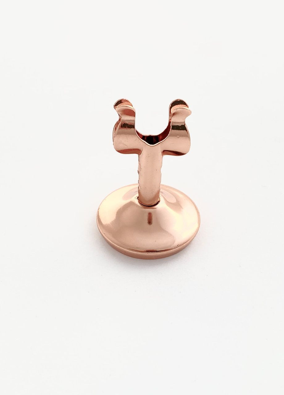 Підставка банкетних карток номерків мідного кольору Вега з металу. Тримач меню на стіл REMY-DECOR (277168792)