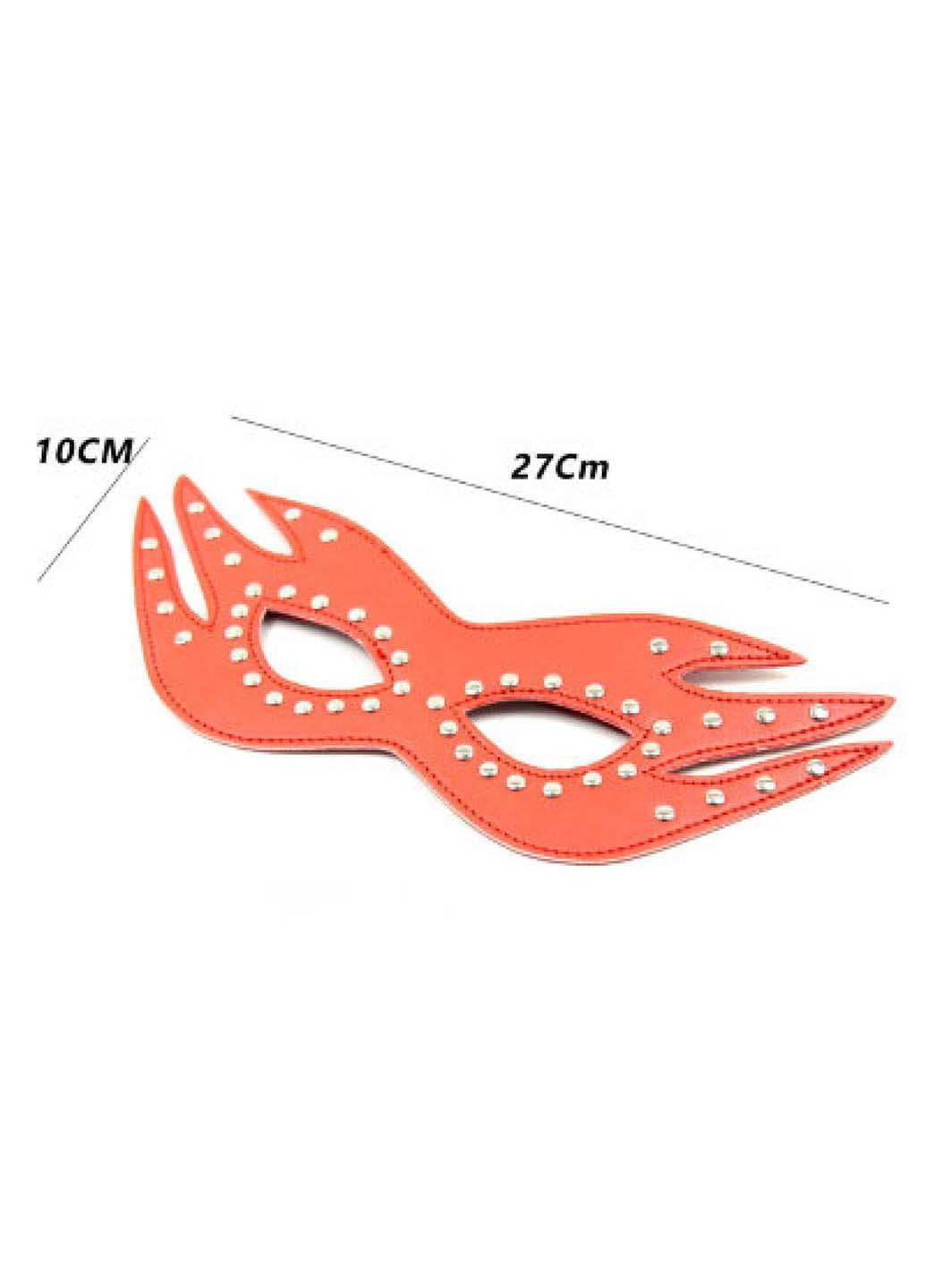 Маска на очі Leather Cat Mask Red Bdsm4u (277229420)