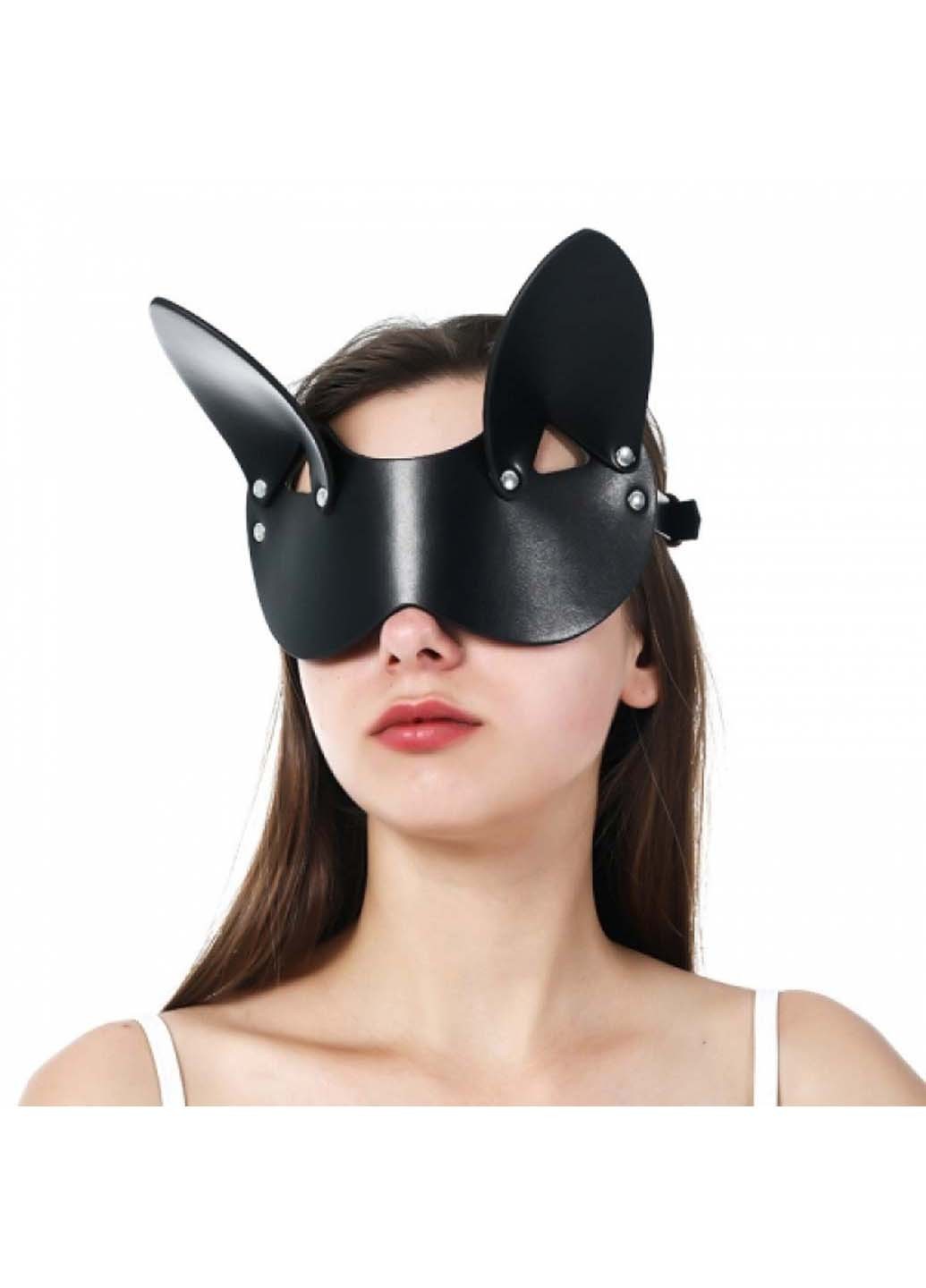 Кожаная маска на глаза с ушками Kitty Bondage Mask Bdsm4u (277229544)