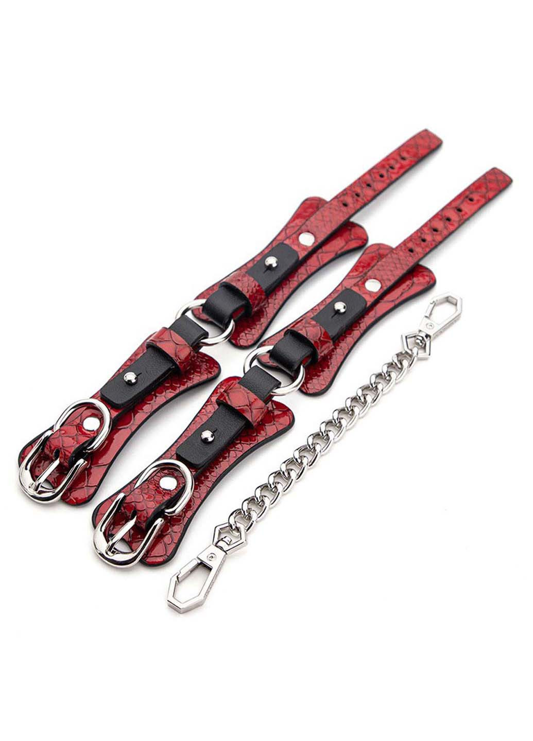 БДСМ набір аксесуарів Crocodile Grain Bondage Kit 7 Pieces Vscnovelty (277229584)