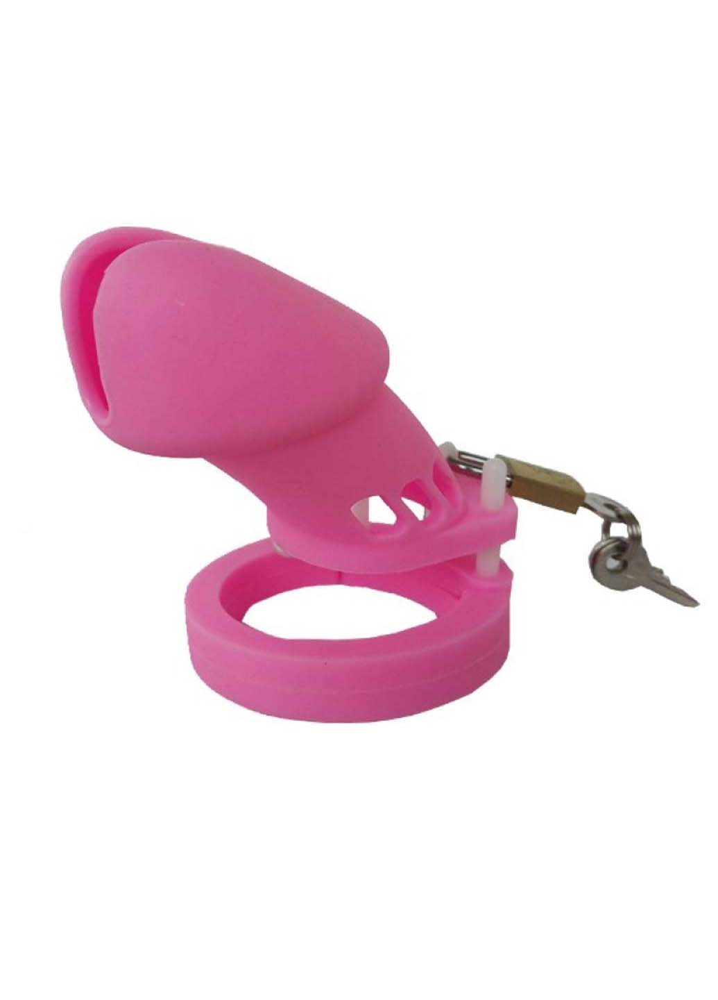 Чоловічий силіконовий пристрій цнотливості CB-6000 Silicone Pink Bdsm4u (277229468)