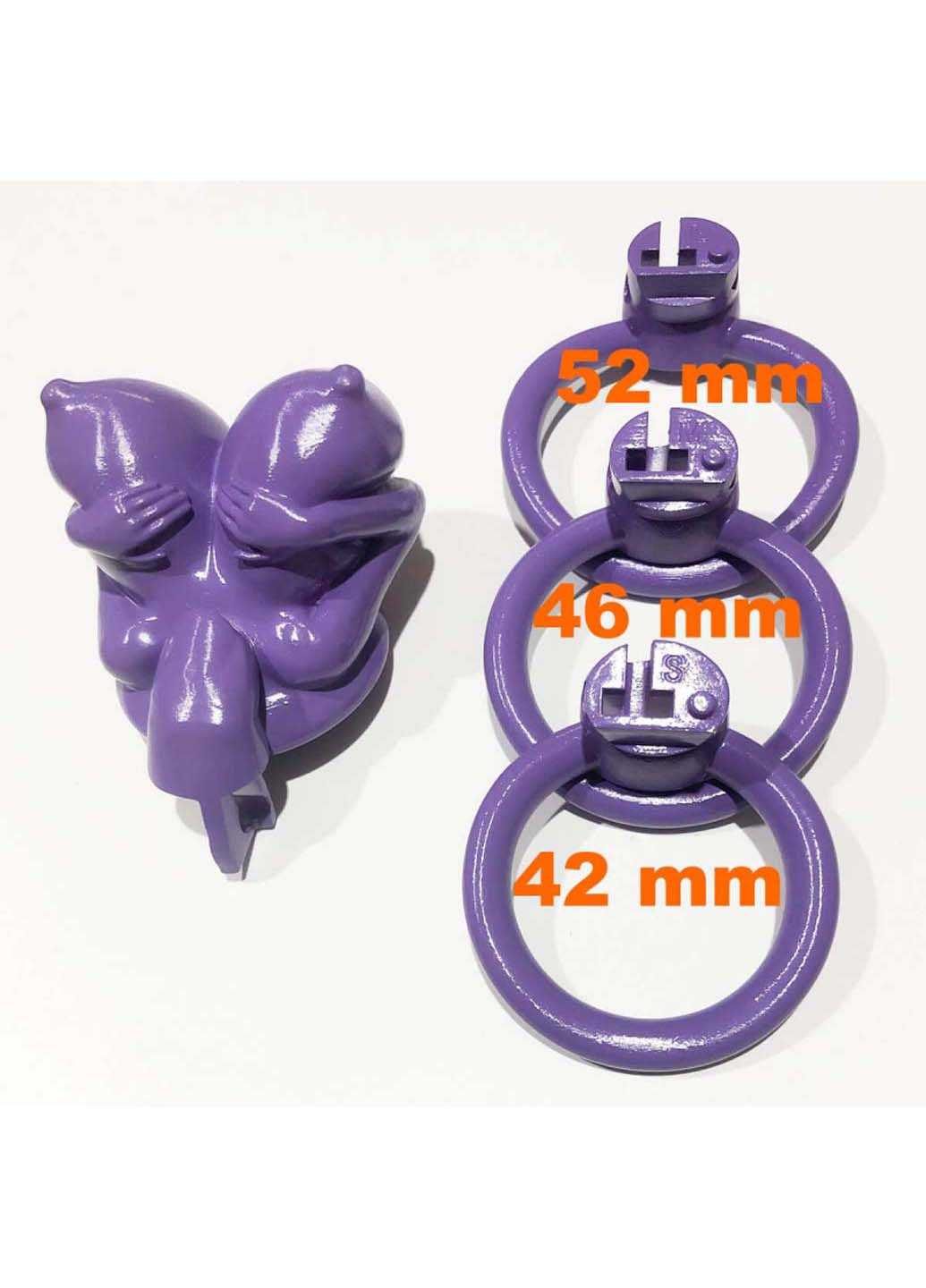Пояс верности для мужчин Big Boobs New Chastity Device Purple Bdsm4u (277229375)