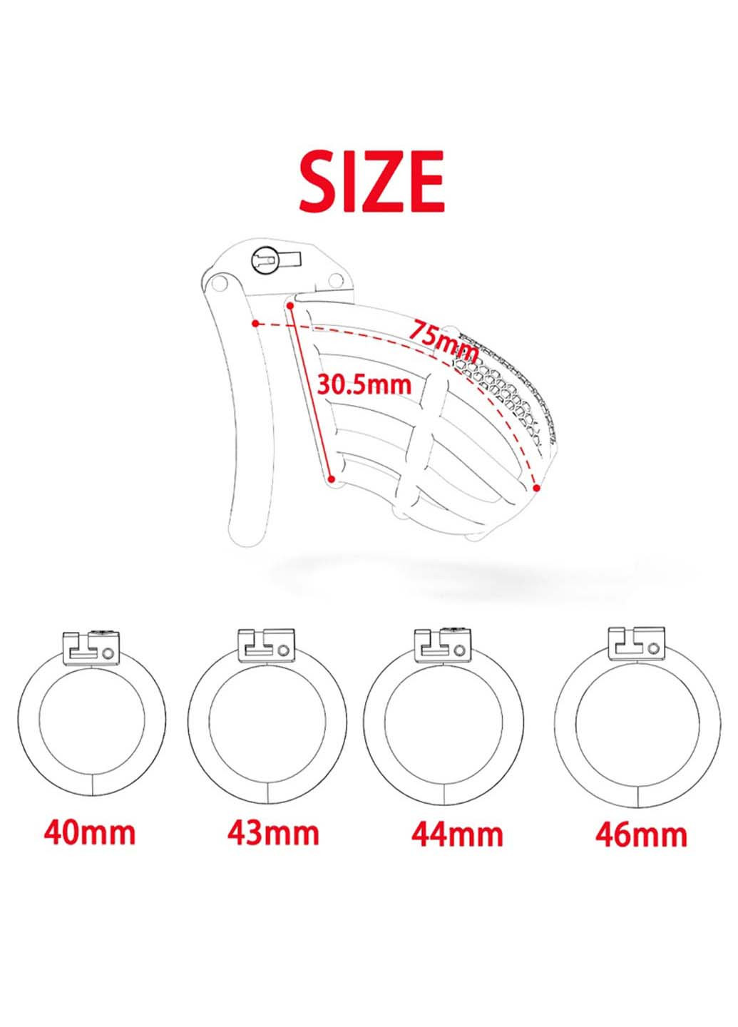 Клітка цнотливості для чоловіків 3D Printing Grid Honeycomb Bdsm4u (277229526)