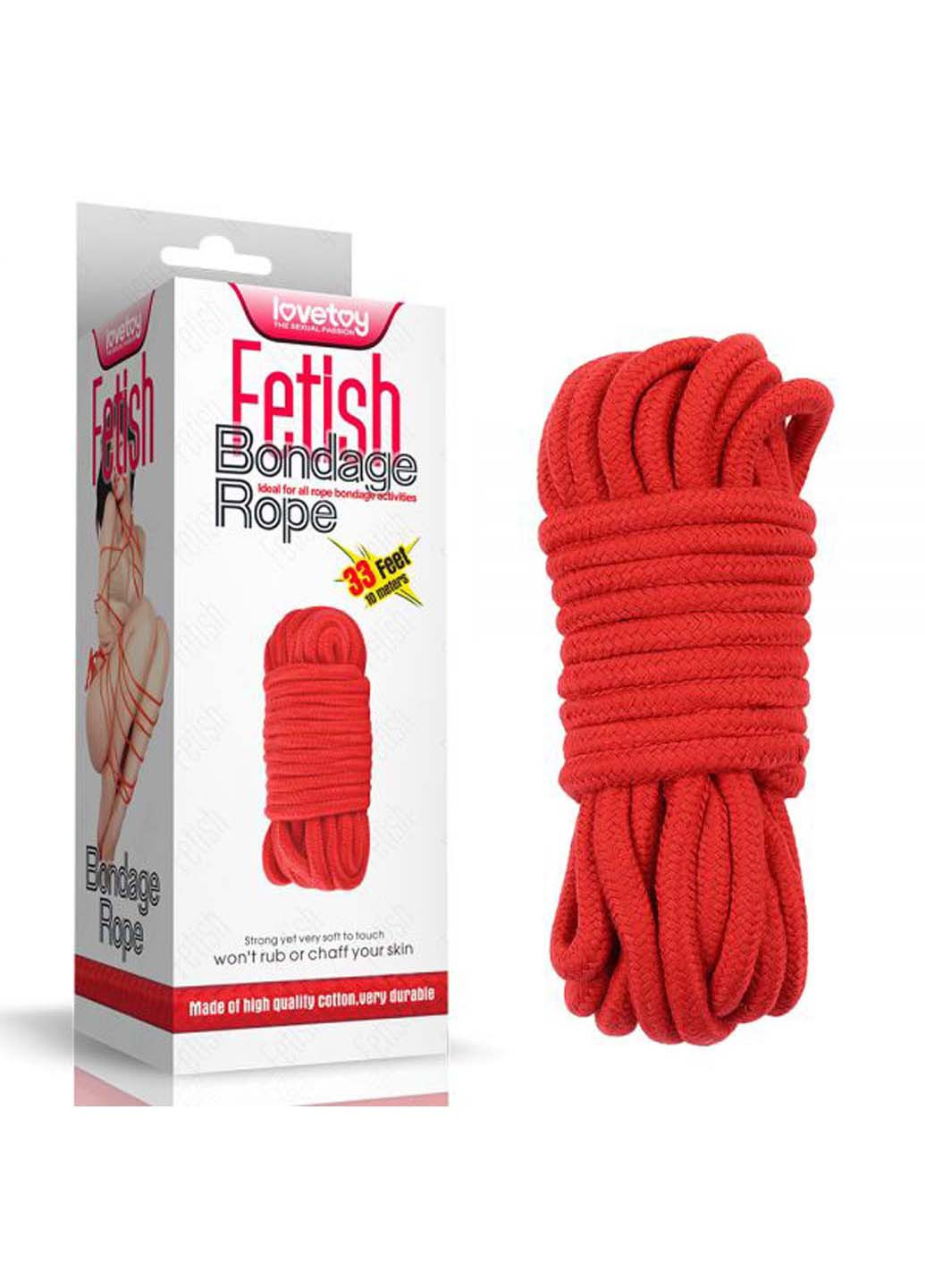 Веревка для связывания Fetish Bondage Rope, 10 метров Lovetoy (277229293)
