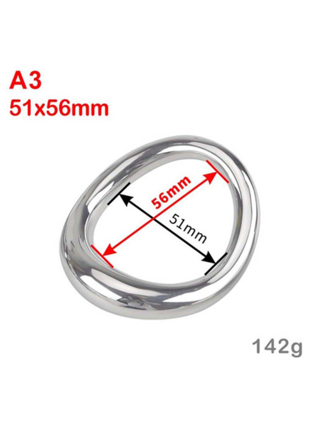 Стальное эрекционное кольцо на головку пениса Curved Penis Ring Large Bdsm4u (277229504)