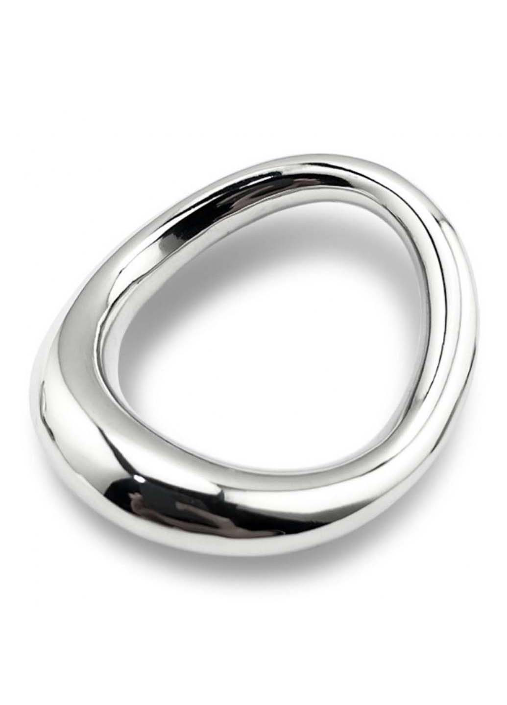 Стальное эрекционное кольцо на головку пениса Curved Penis Ring Medium Bdsm4u (277229551)