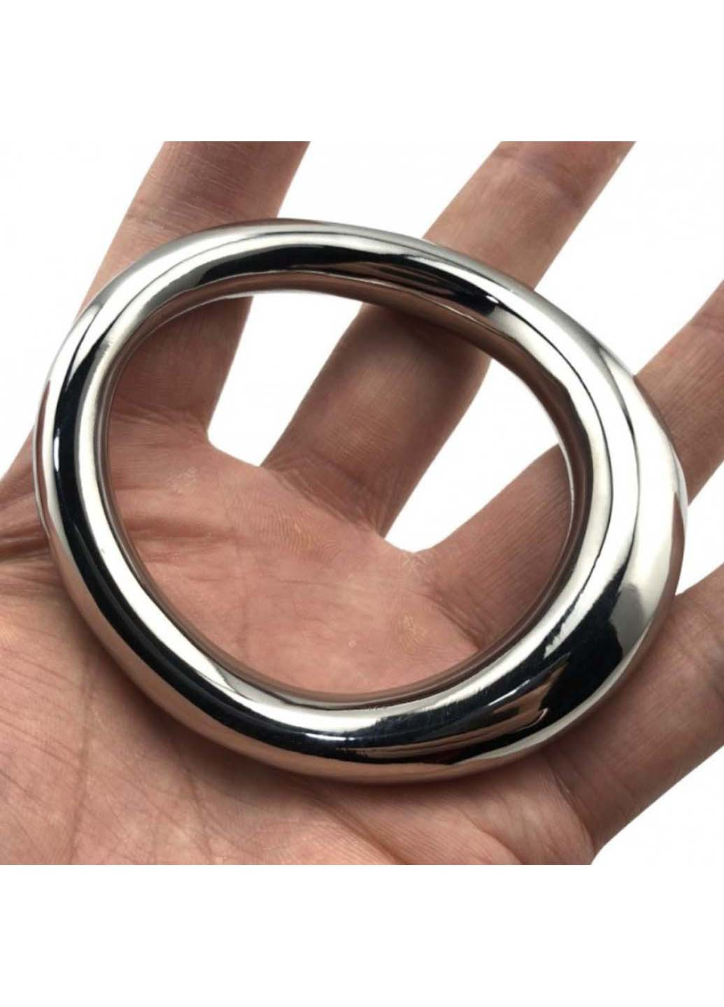 Стальное эрекционное кольцо на головку пениса Curved Penis Ring Medium Bdsm4u (277229551)