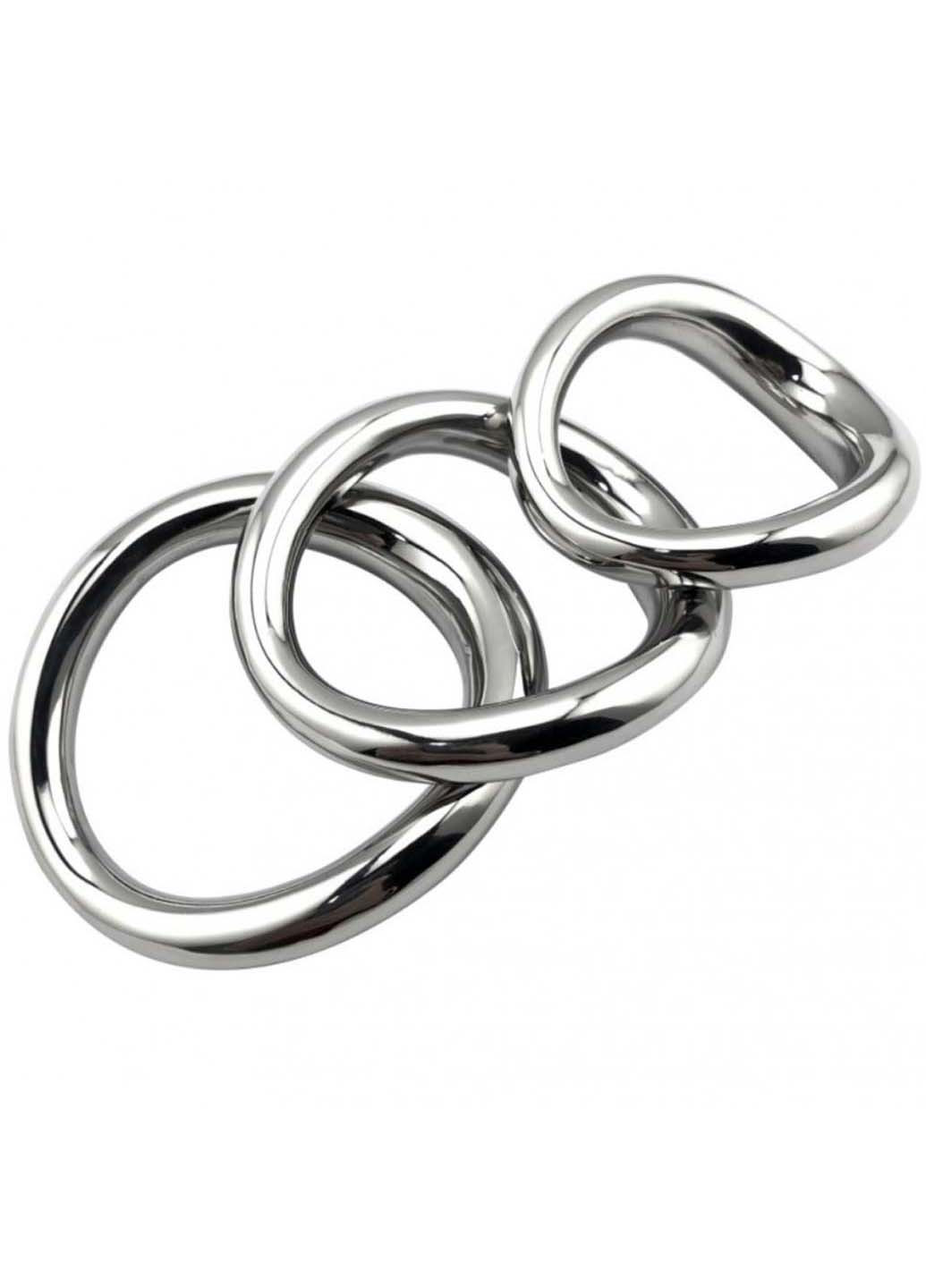 Стальное эрекционное кольцо на головку пениса Curved Penis Ring Medium Bdsm4u (277229551)