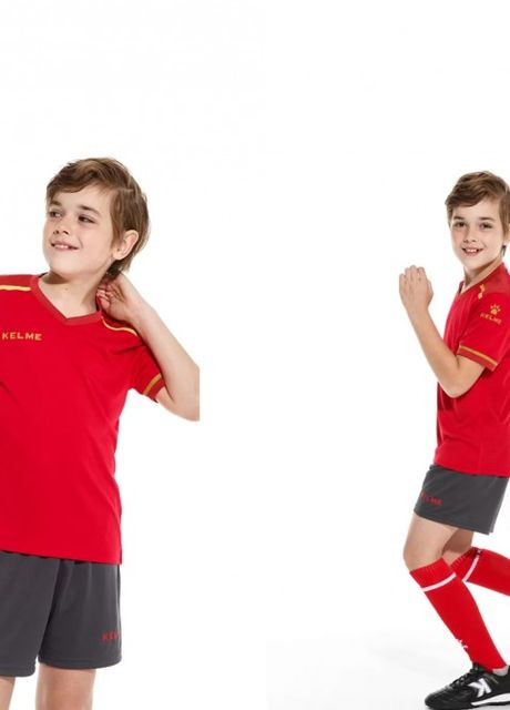 Футбольная форма SEGOVIA детская красно-графитовая 8351ZB3158.9667 Kelme модель (277229156)