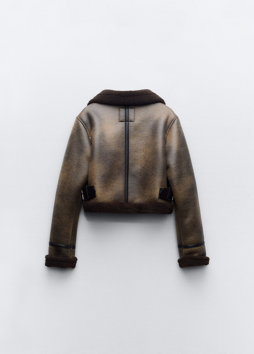 Темно-коричнева зимня куртка Zara