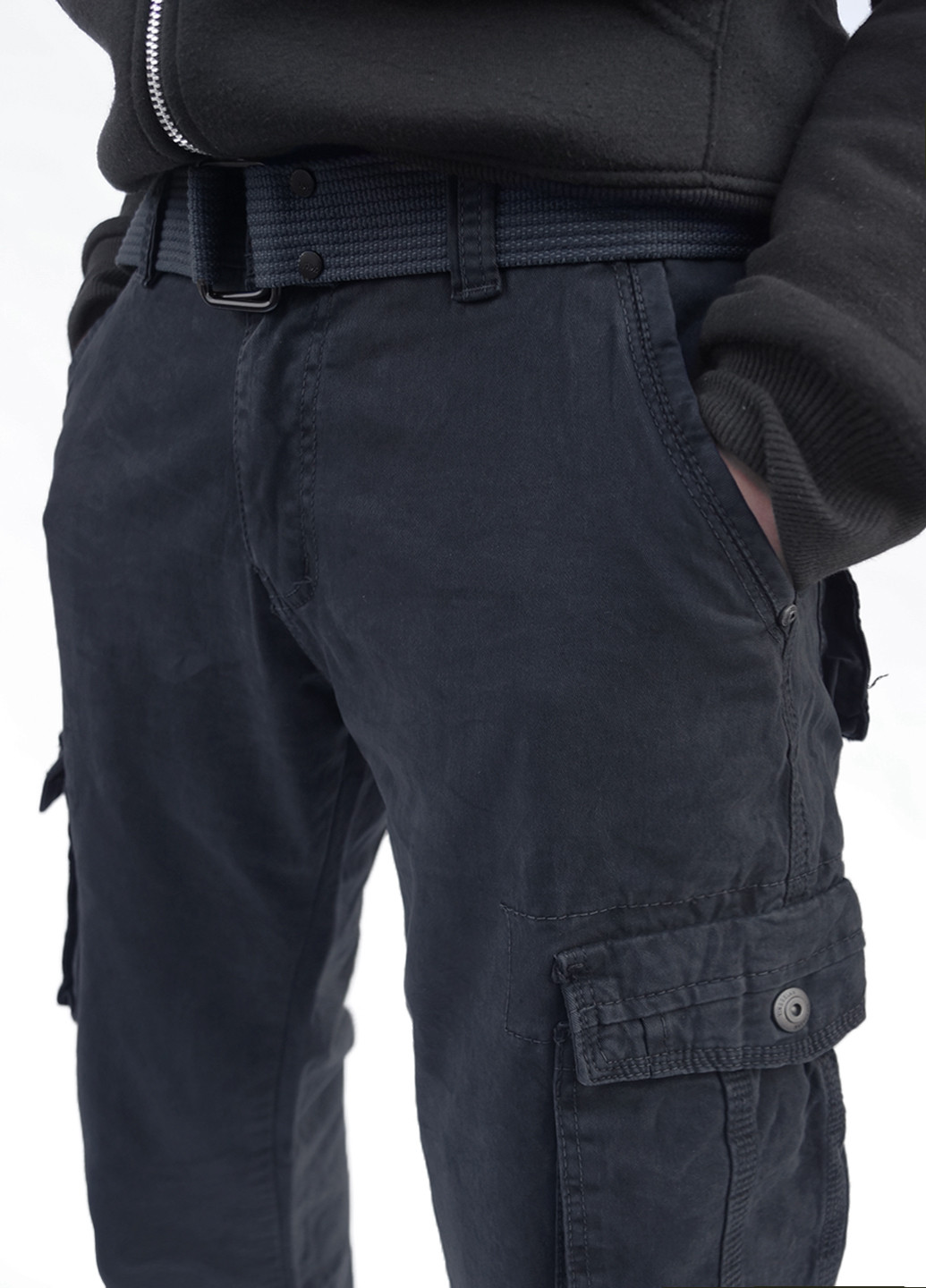 Чоловічі штани Карго прямі з ременем X hey (277630426)