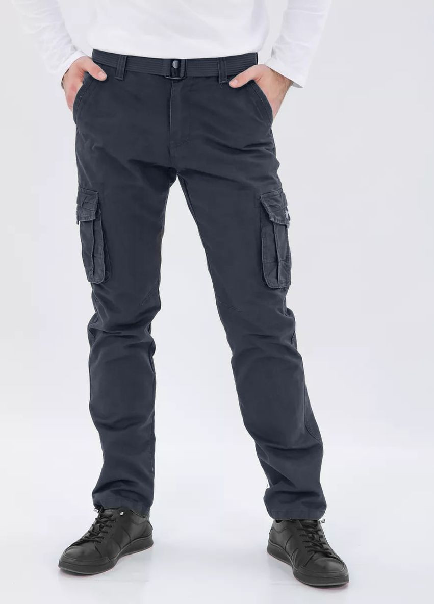 Чоловічі штани Карго прямі з ременем X hey (277630426)
