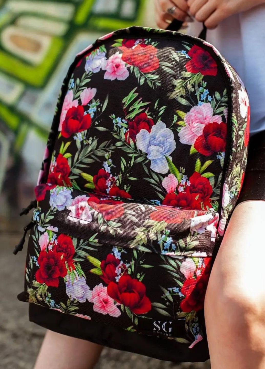 Рюкзак Town style цветы красный RKTS04087 SG (277610111)