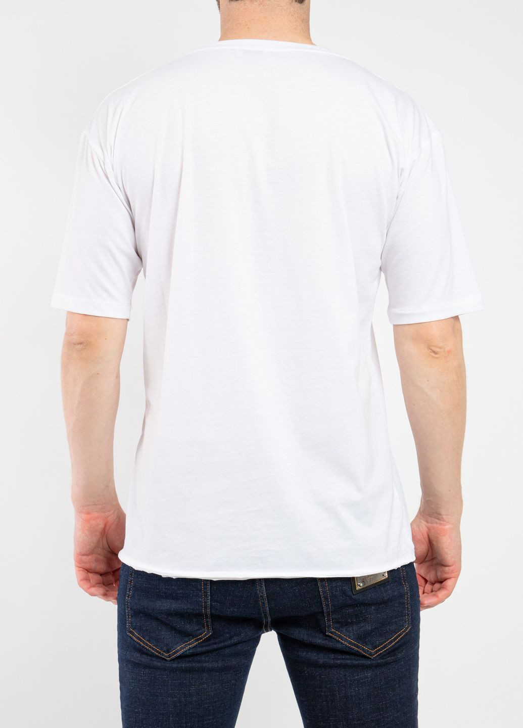 Белая белая футболка с логотипом Yves Saint Laurent