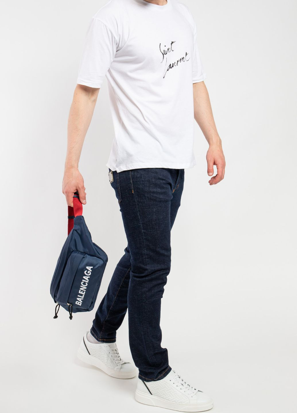 Біла футболка Yves Saint Laurent