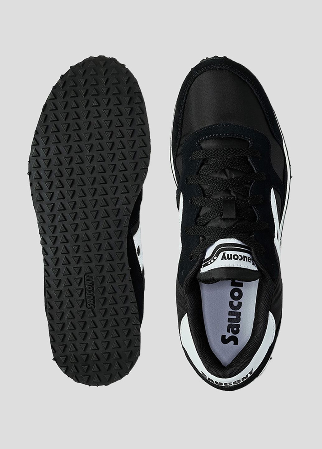 Черные демисезонные черные комбинированные кроссовки dxn trainer Saucony