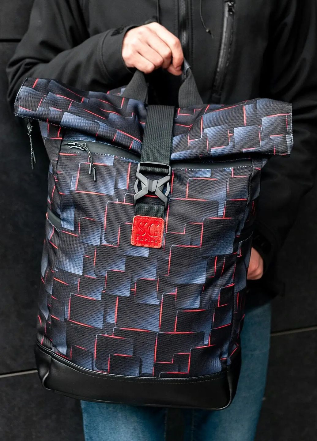 Рюкзак роллтоп Travel bag магма черный RKTB07073 SG (277610057)
