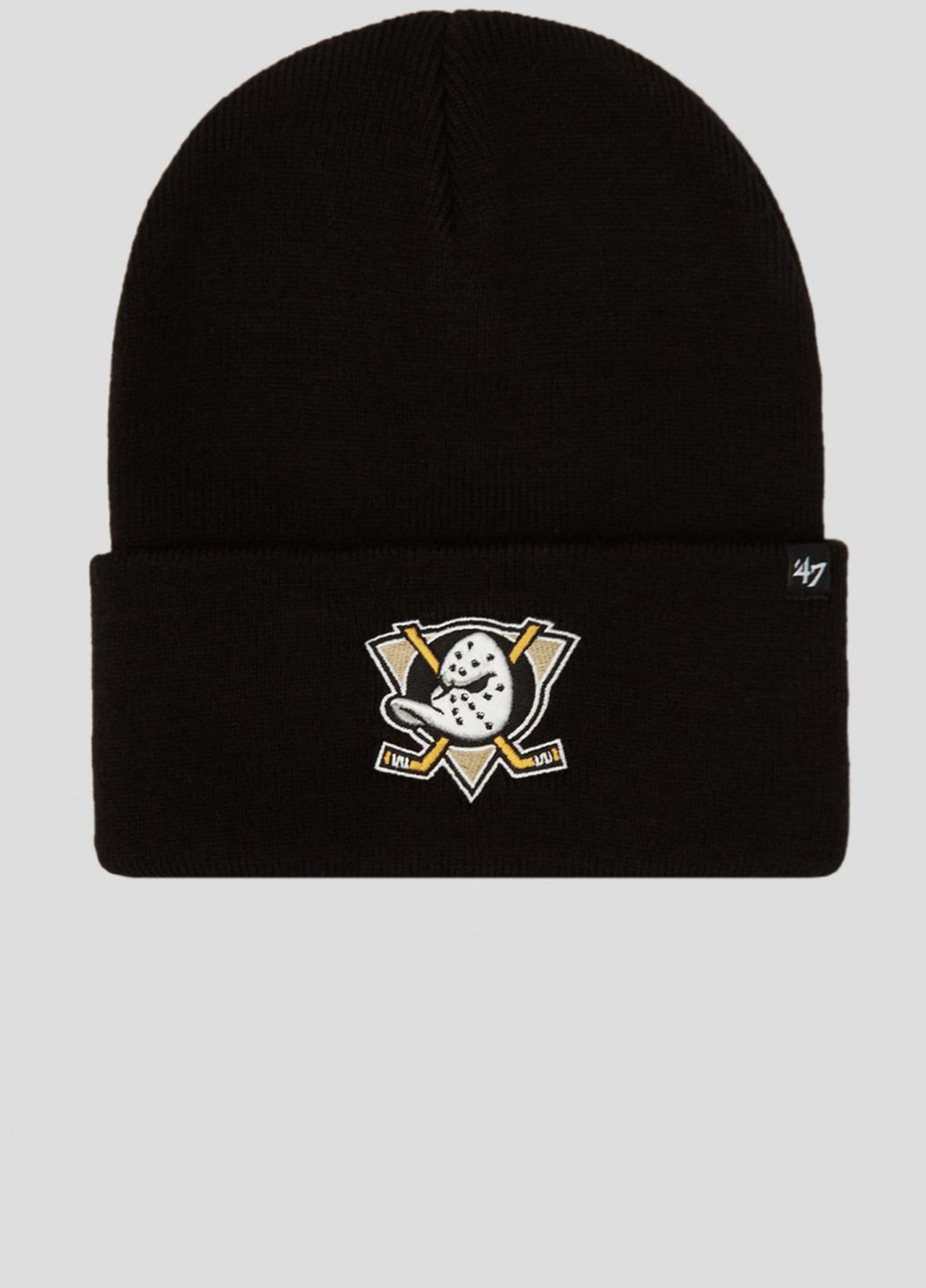 Черная шапка Nhl Anaheim Ducks с нашивкой 47 Brand (277607075)