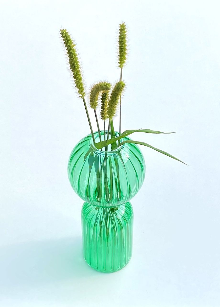 Ваза для квітів декоративна ваза висота 18 см для декору будинку REMY-DECOR лімо (277371531)