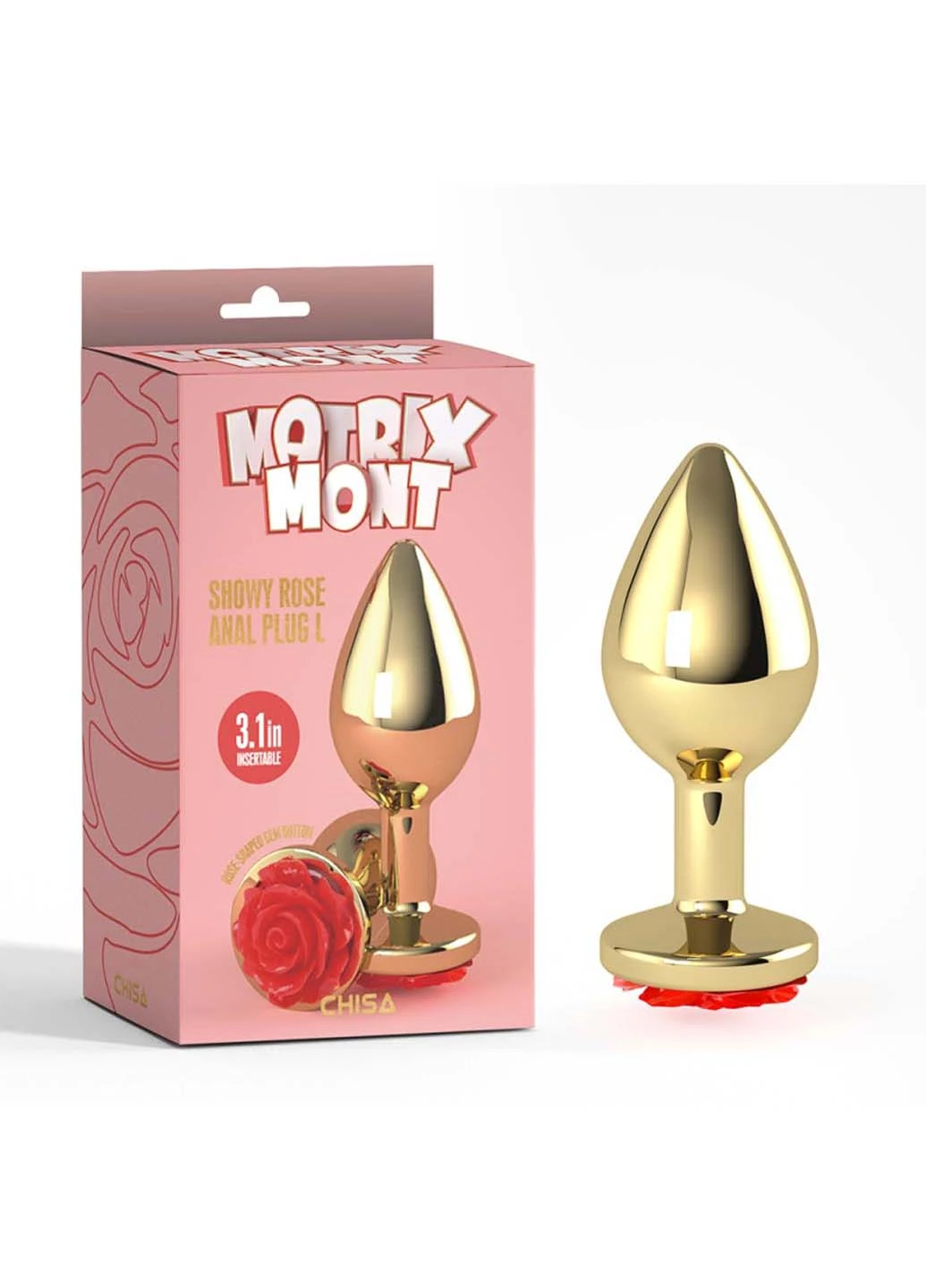 Анальний корок Showy Rose Anal Plug Large Chisa (277608383)