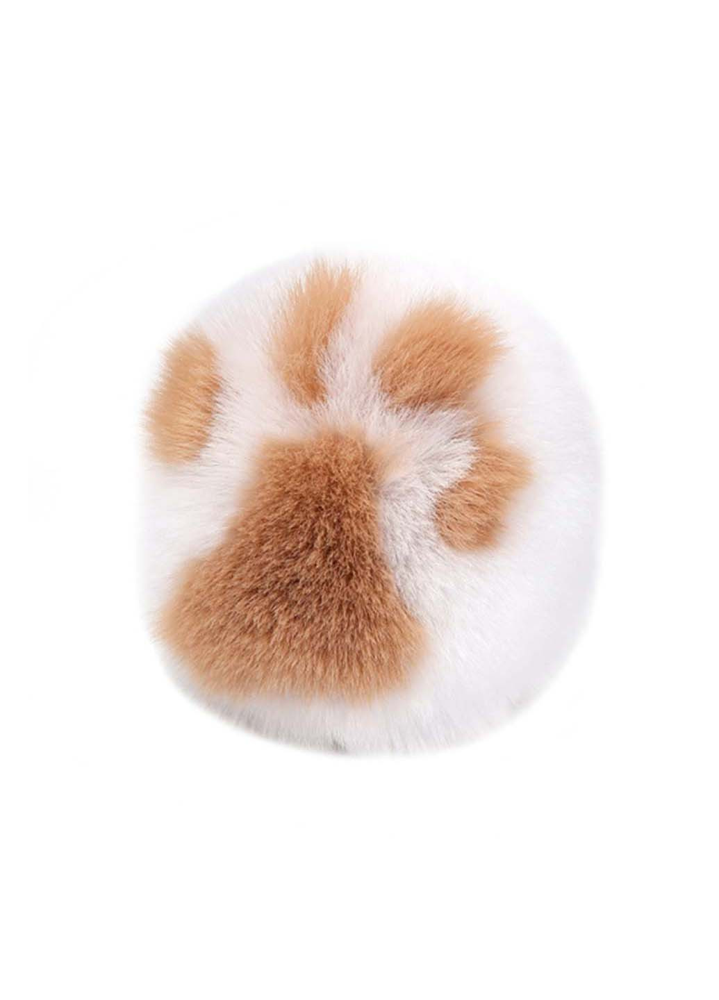Анальная пробка с пушистым хвостом Kitten Paw Fluffy Plug with Tail White CNT (277608190)