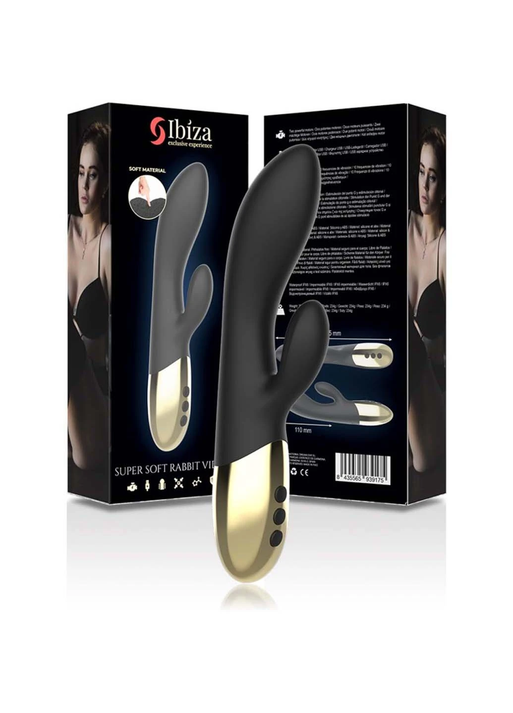 Вібратор для жінок Super Soft Rabbit Vibrator Ibiza (277608241)