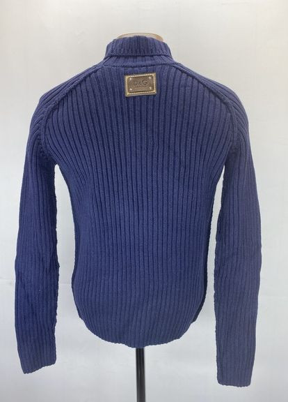Темно-синій зимовий светр джемпер D&G