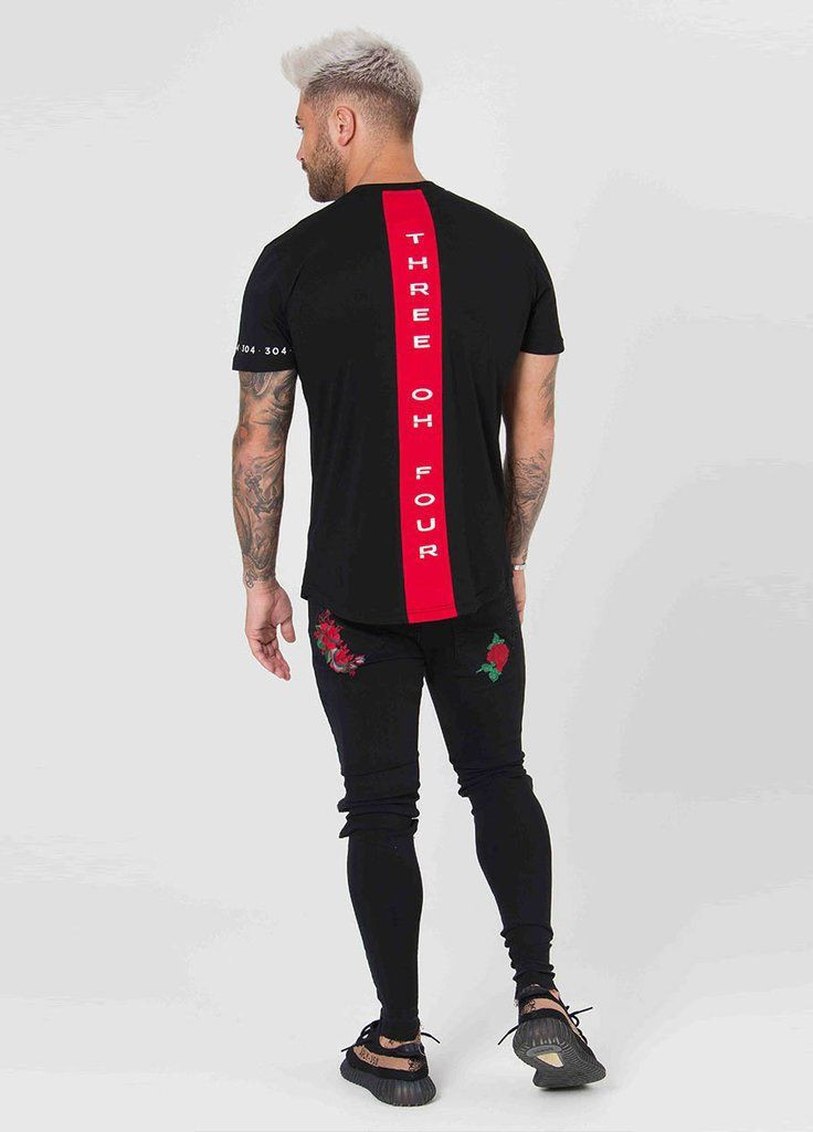 Чорна чоловіча футболка Alpha