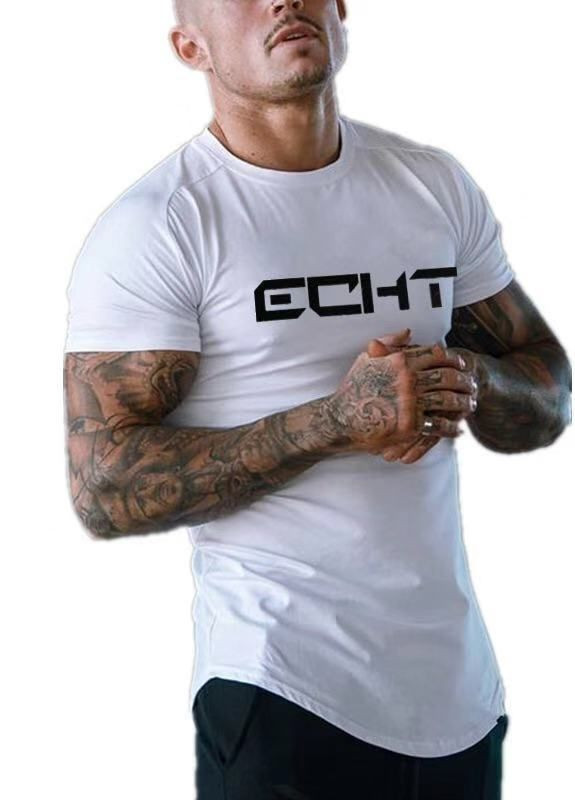 Белая мужская футболка ECHT