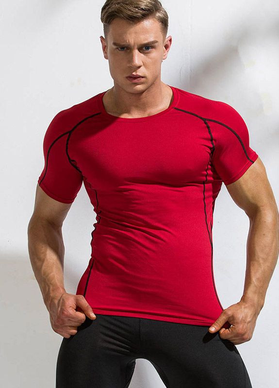 Красная мужская футболка Deenyt