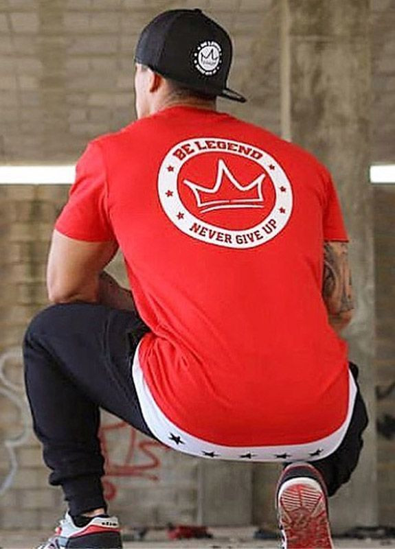 Красная мужская футболка Meng d.g.o.s