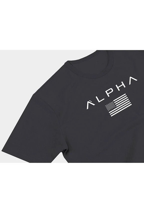 Сіра чоловіча футболка Alpha